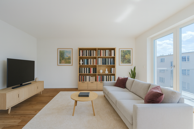 2 Visualisierung Wohnzimmer Galileistraße