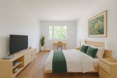 2 Visualisierung Schlafzimmer Galileistraße