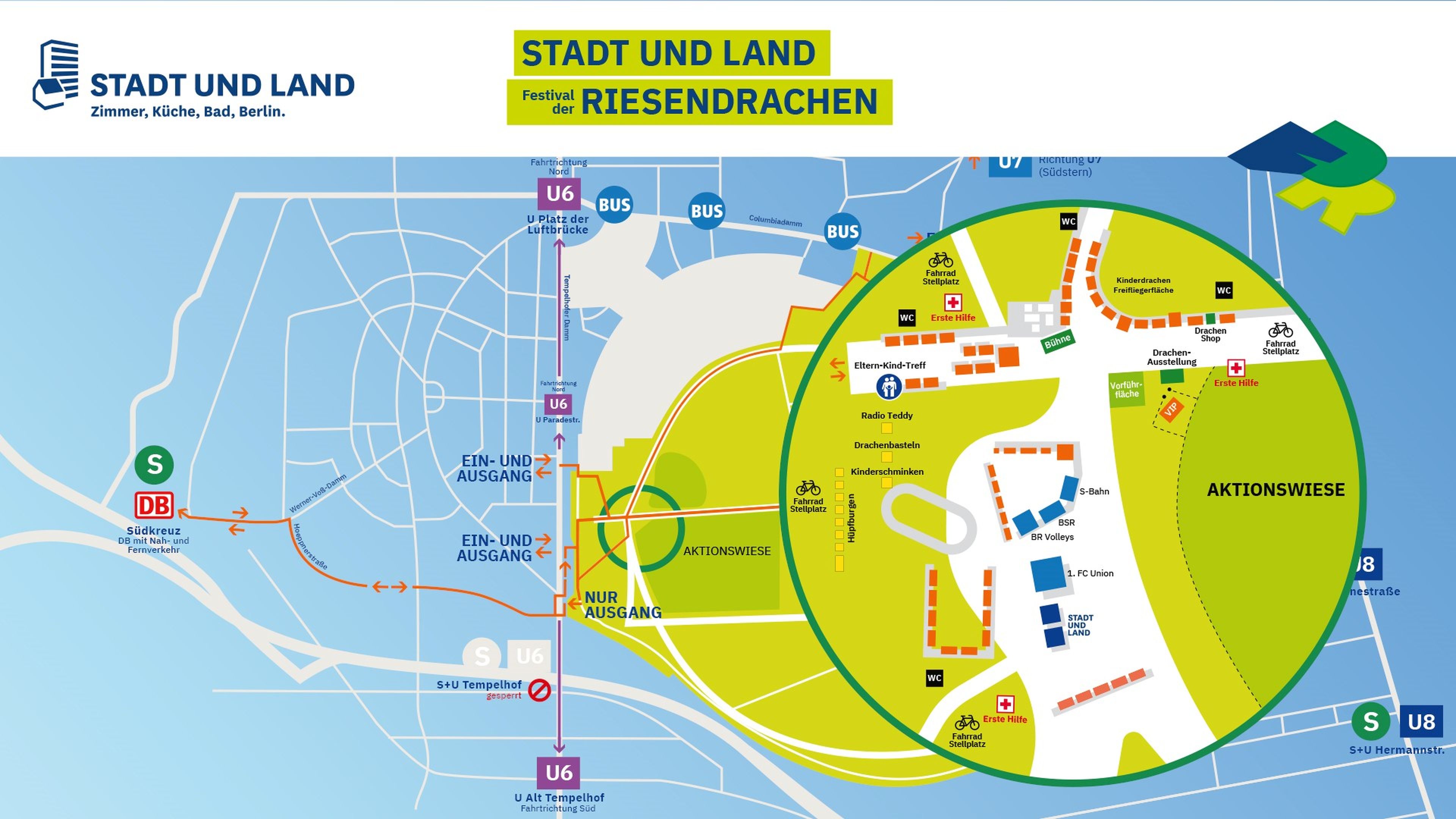 Lageplan Festival der Riesendrachen 2025
