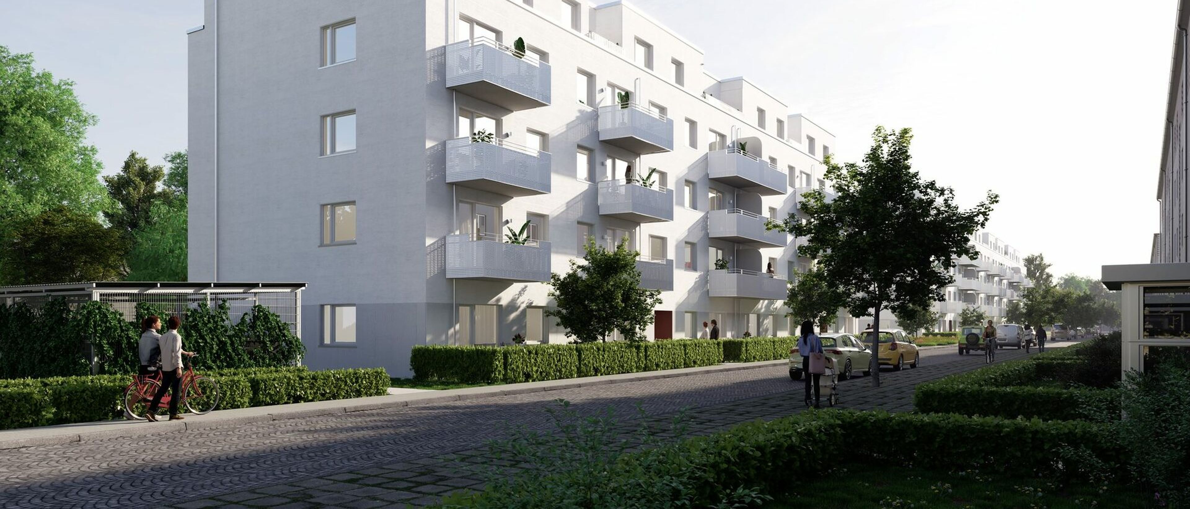 Visualisierung Neubauvorhaben Galileistraße