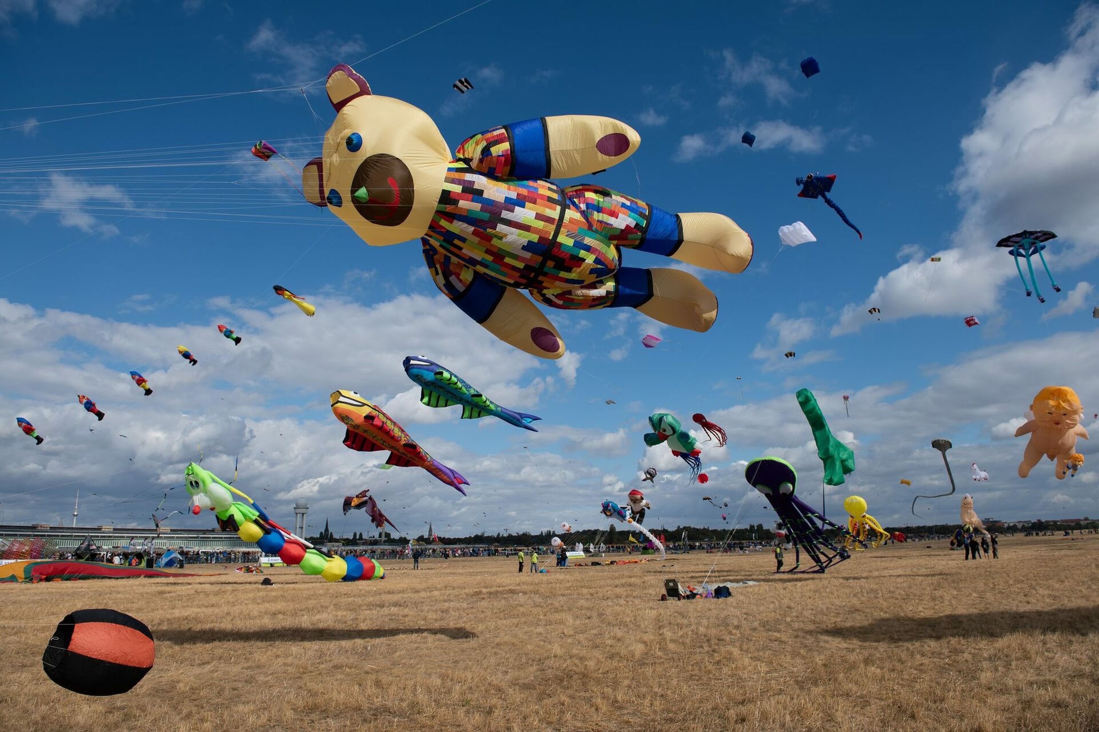 7. STADT UND LAND-Festival der RIESENDRACHEN auf dem Tempelhofer Feld
