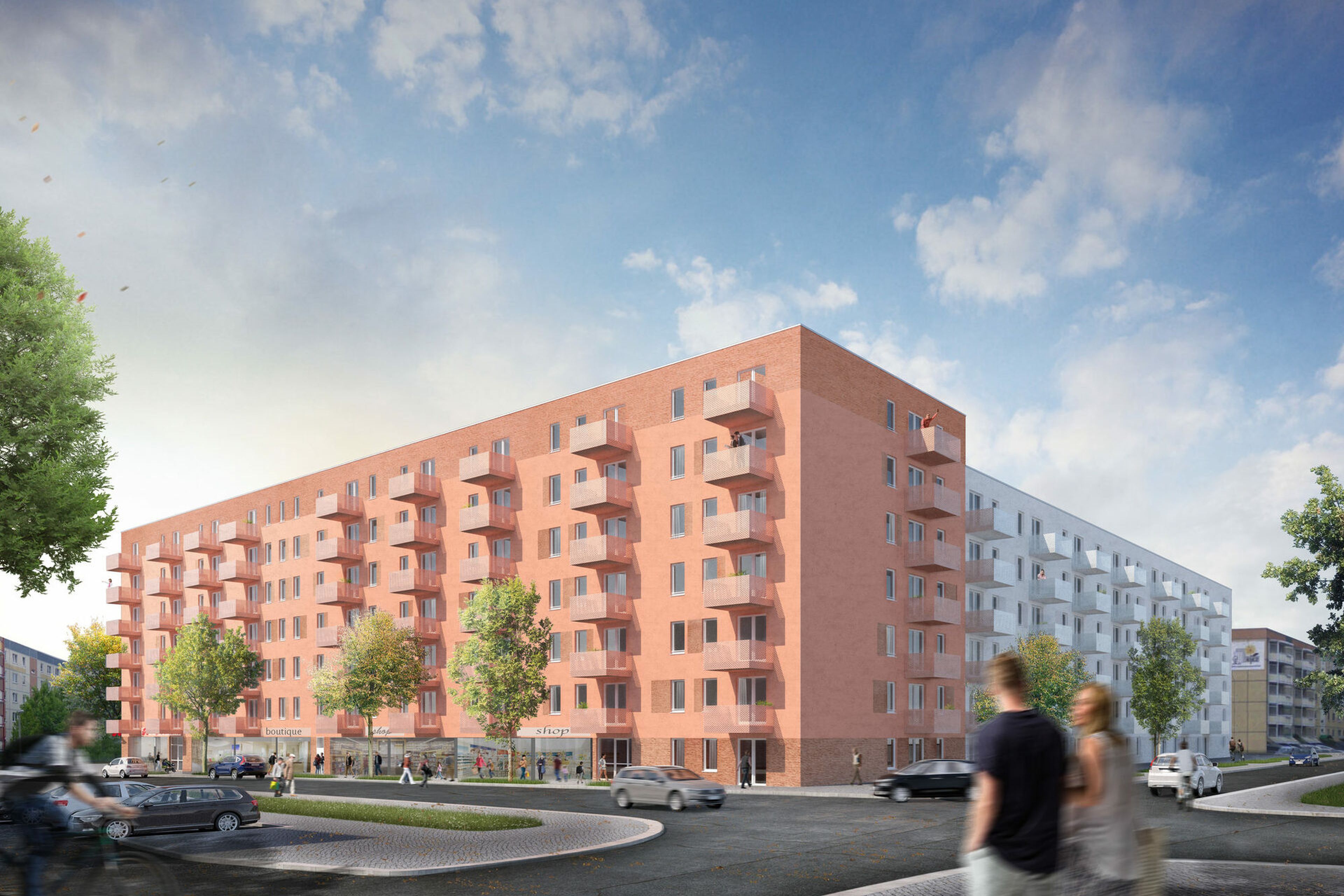 Das künftige Wohn- und Gewerbeensemble der STADT UND LAND in Berlin Marzahn-Hellersdorf