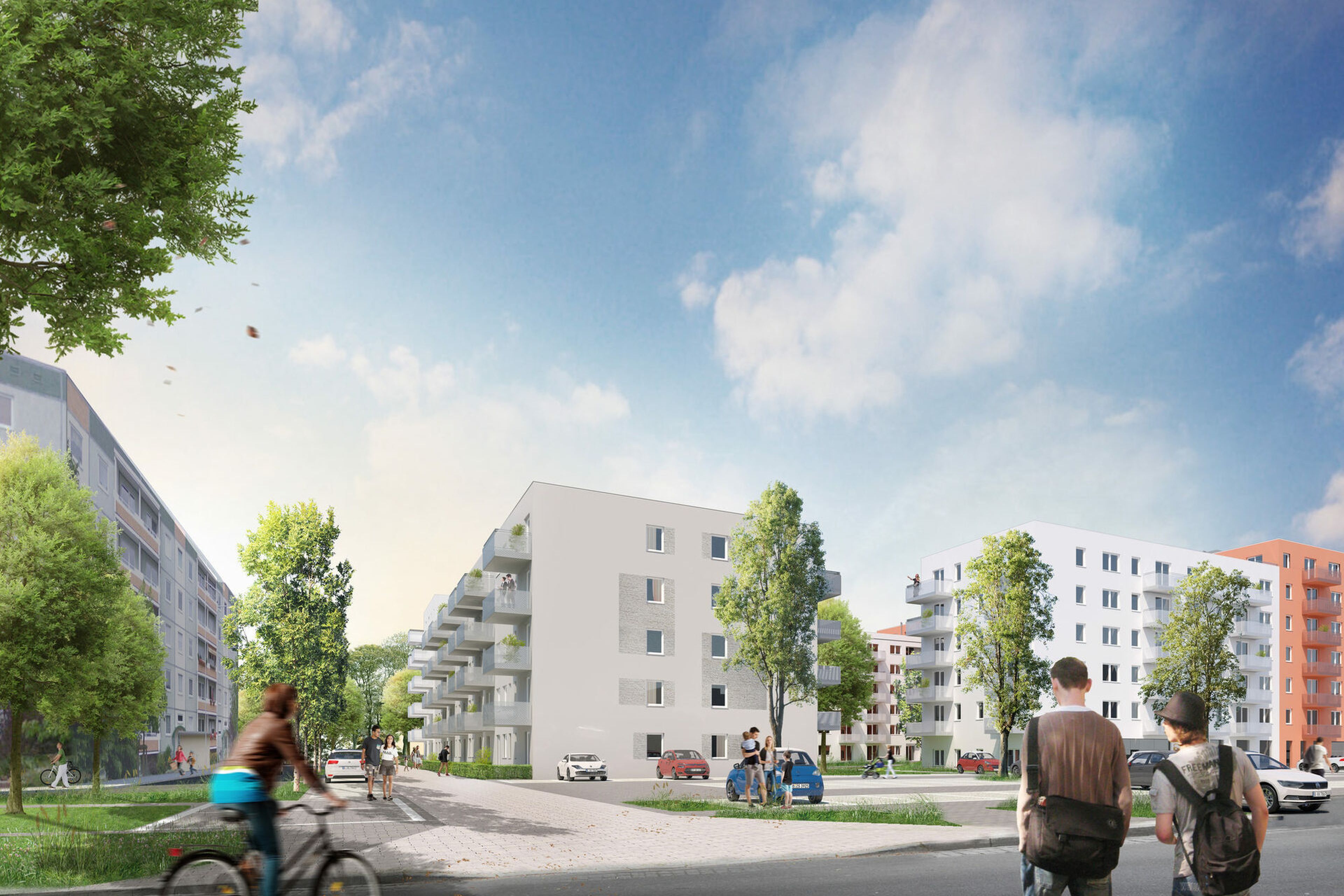 Das künftige Wohn- und Gewerbeensemble der STADT UND LAND in Berlin Marzahn-Hellersdorf