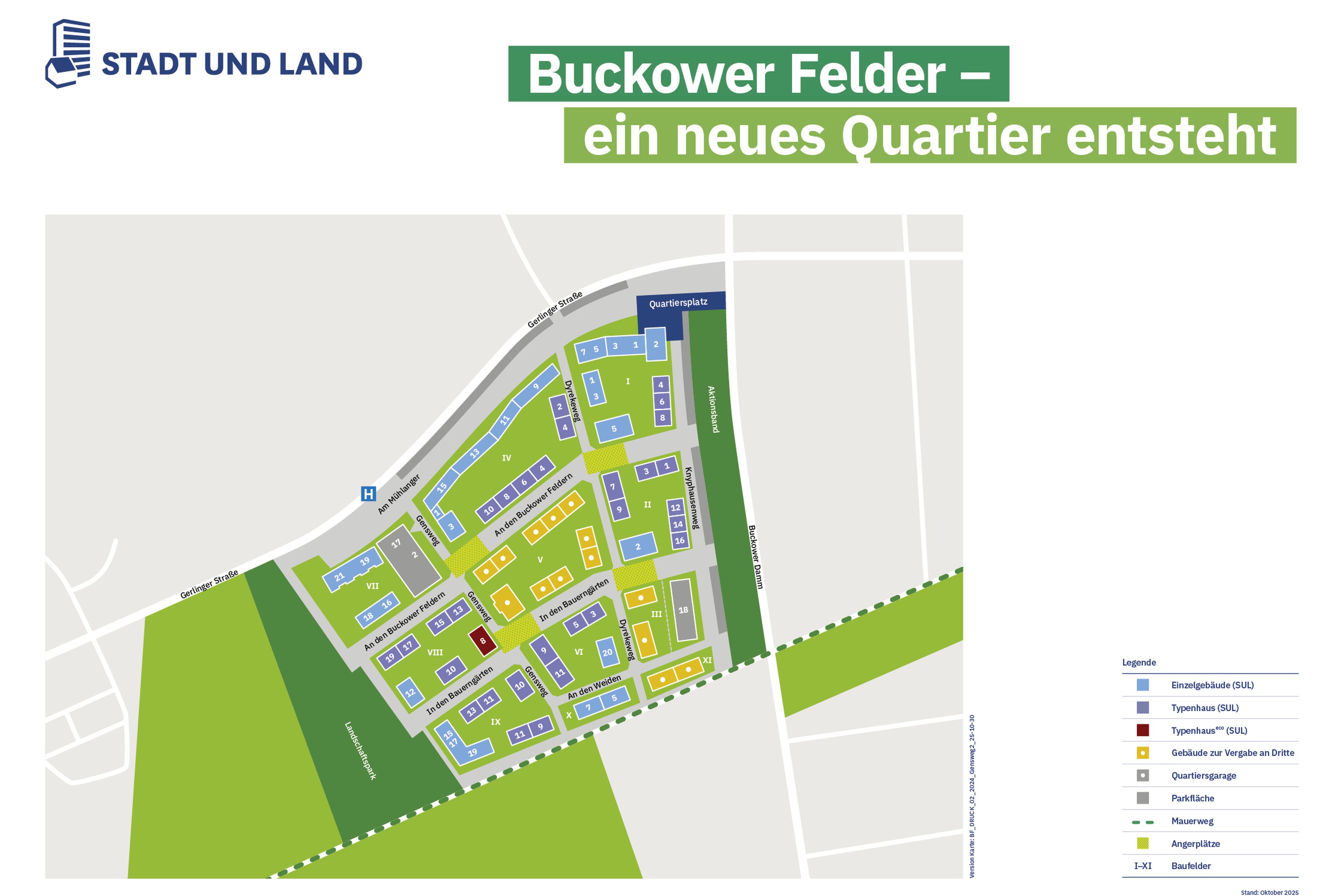 Lageplan Buckower Felder