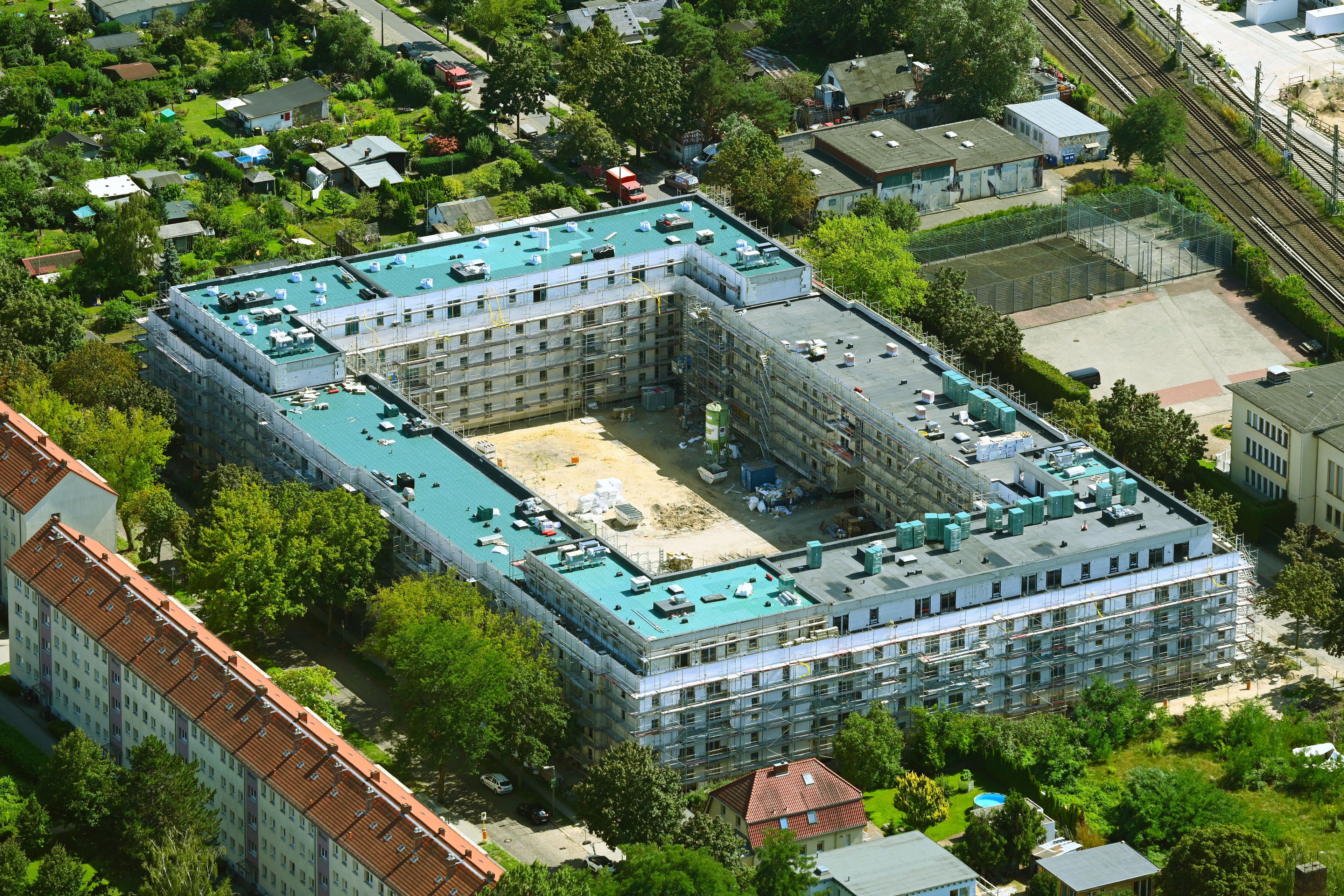 Luftbildaufnahme Baustelle 08_26_Walkürenstraße