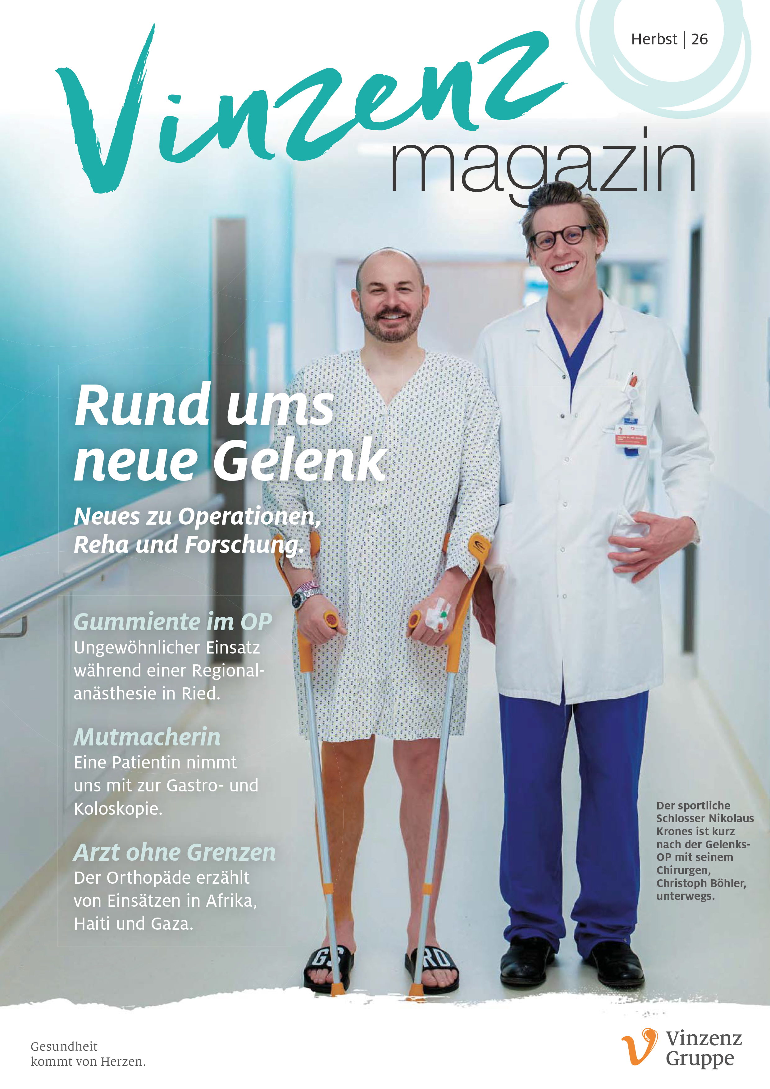 Cover der Herbstausgabe 2026 des Vinzenz Magazins