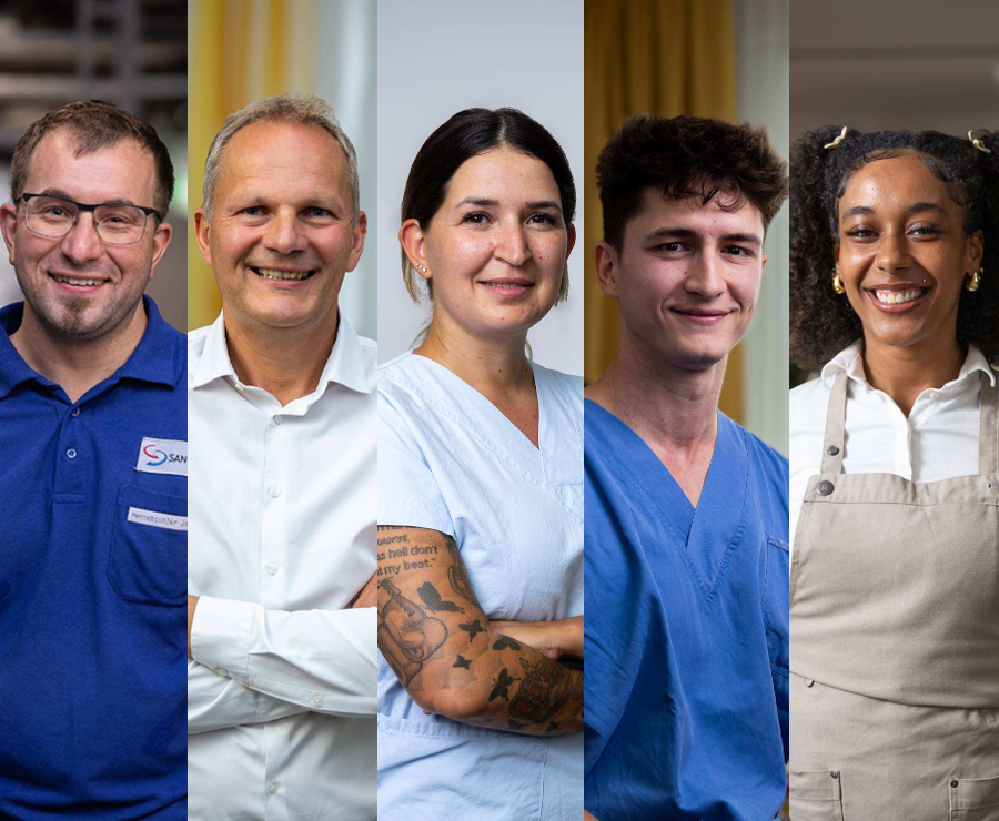 Vinzenz Gruppe, Testimonials verschiedener Berufsgruppen (Technik Verwaltung, Pflege, Medizin, Gastronomie)