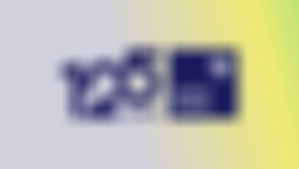 Blue and yellow gradient background with "125 Jahre" and Hypo Tirol logo featuring a stylized eagle.