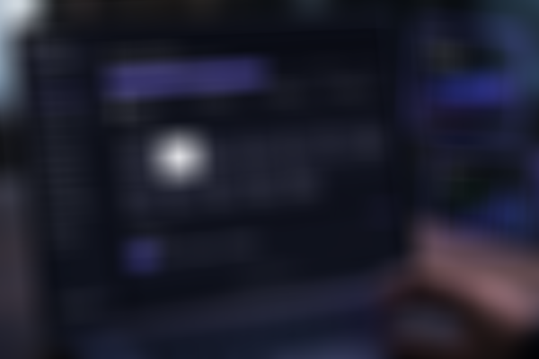 A close-up of a laptop displaying the AI8 Platform Content & Creation interface in dark mode. The screen shows a content generation workflow with channel selection, content type options, and navigation on the left. Two translucent holographic analytics cards float beside the laptop, visualizing token usage and campaign performance with subtle purple glassmorphism effects, creating a modern, futuristic AI workspace.