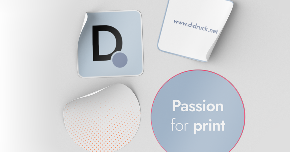 Sticker und Etiketten von D-Druck