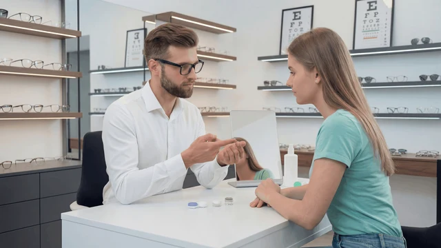 Frau und Mann bei der Beratung