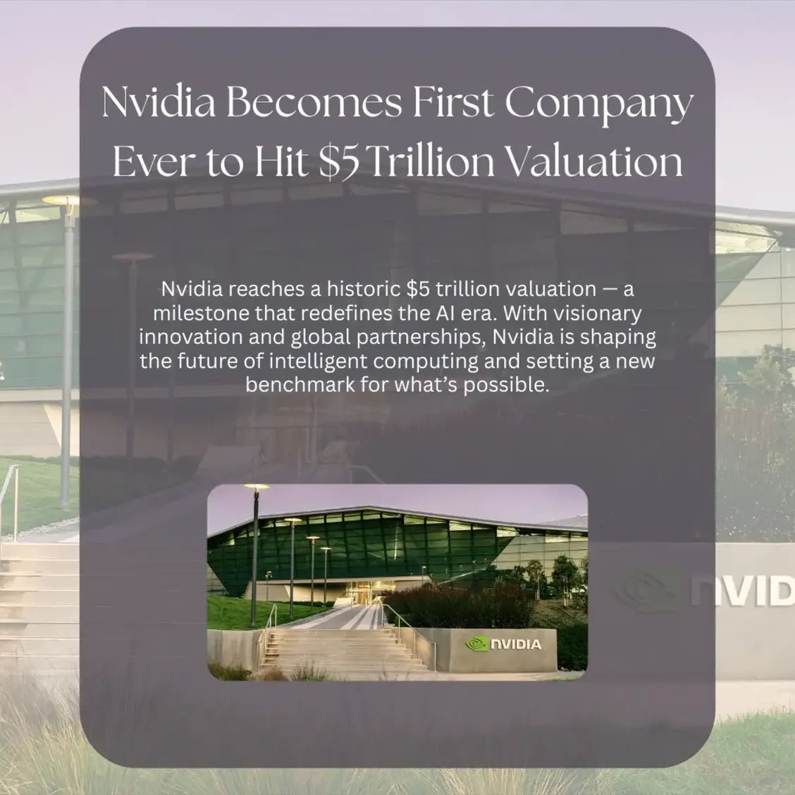 Nvidia Becomes the First Company to Reach a $5 Trillion Valuation