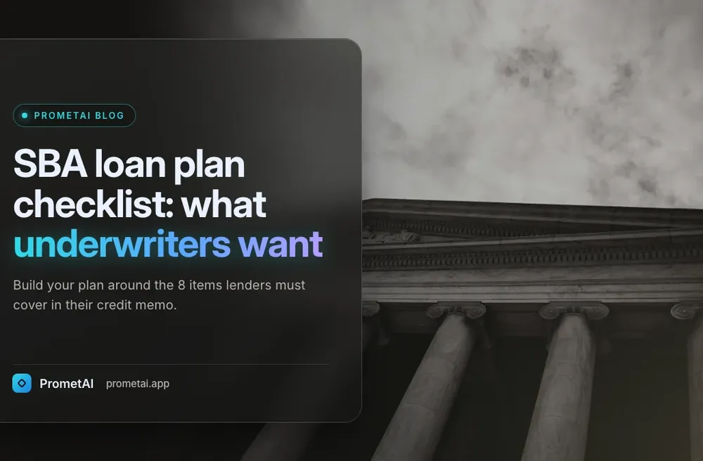 SBA Loan Business Plan Checklist: What Underwriters Actually Look For in 2026