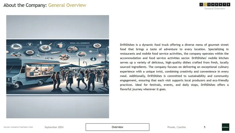 food truck business plan template