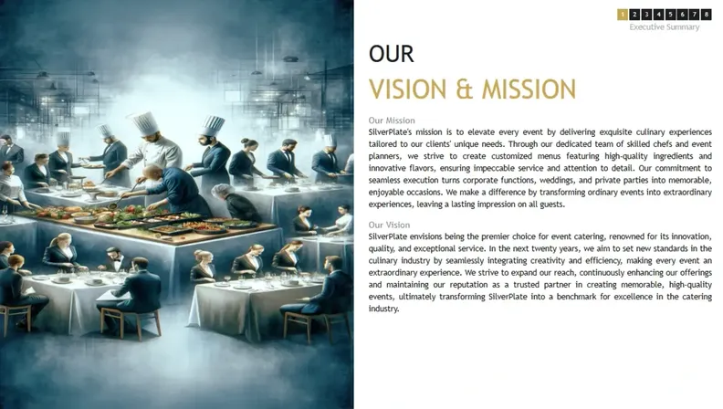 careting business plan mission