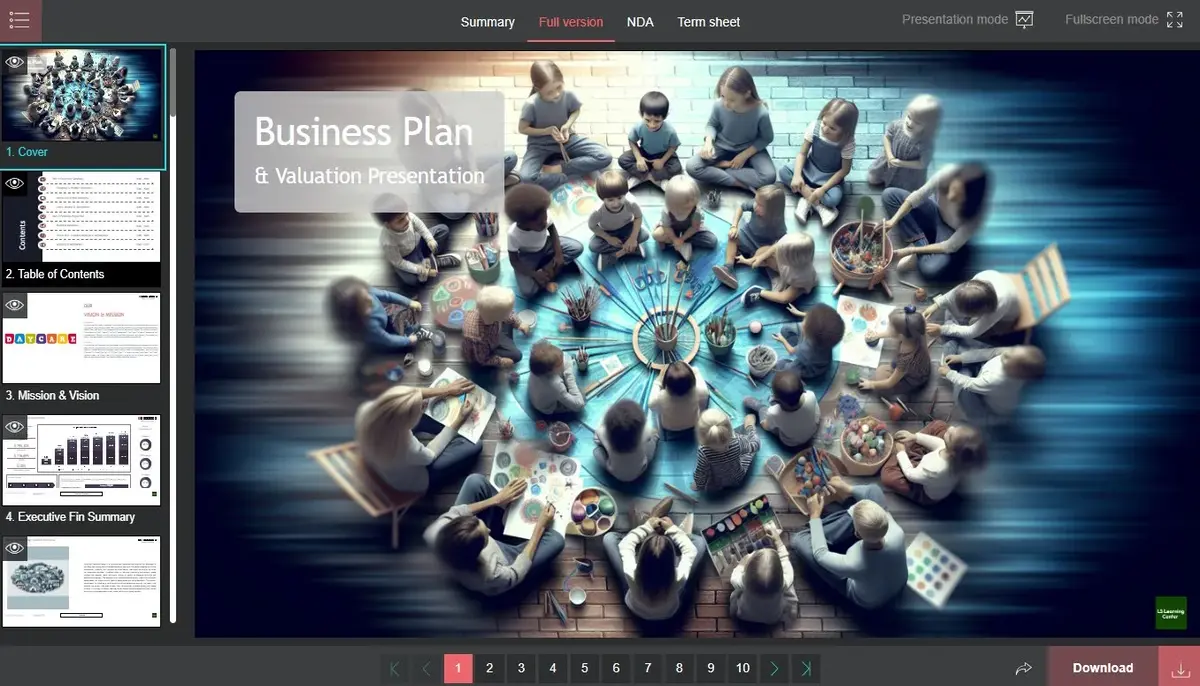 daycare business plan example​