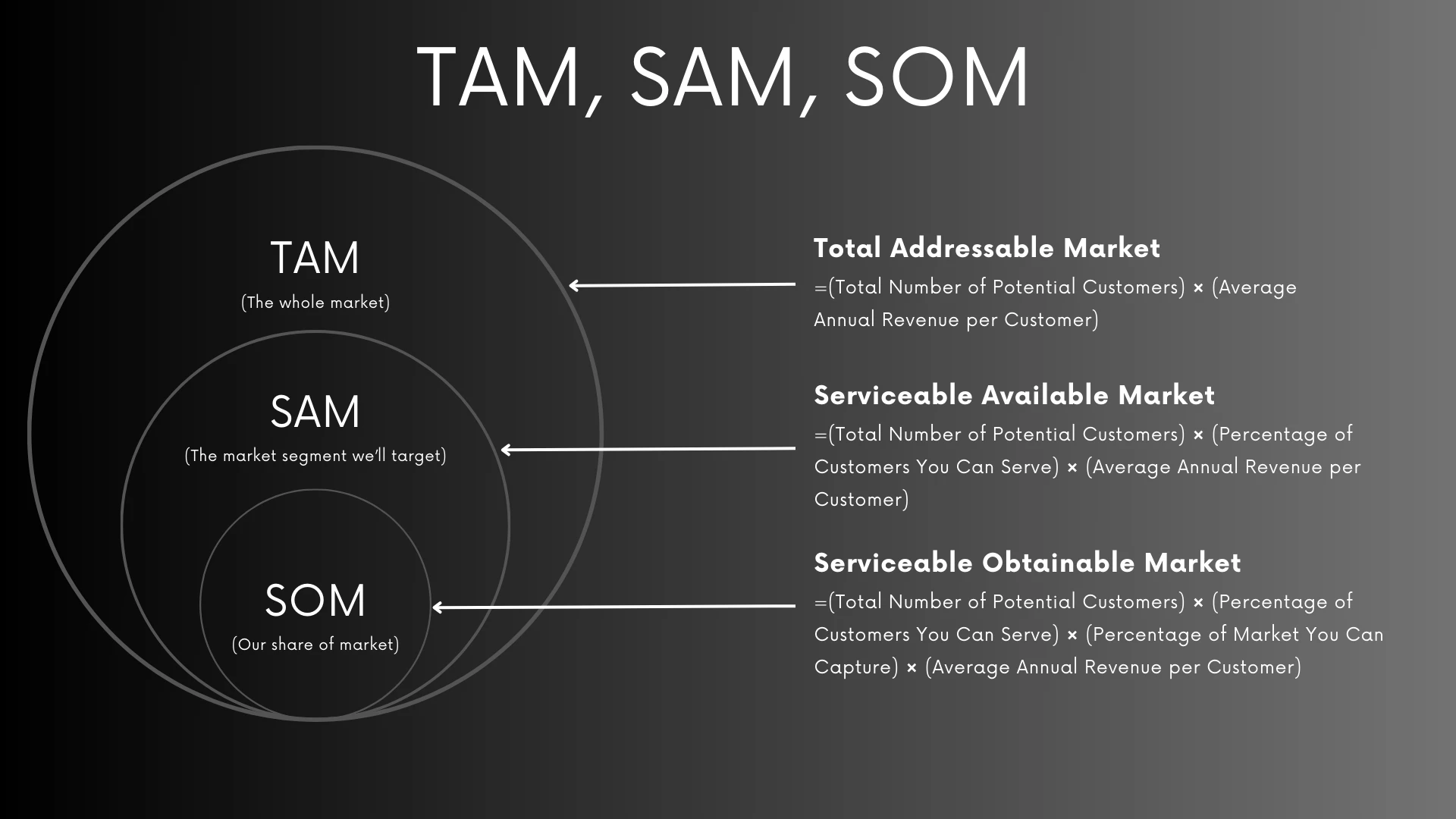 TAM SAM SOM meaning