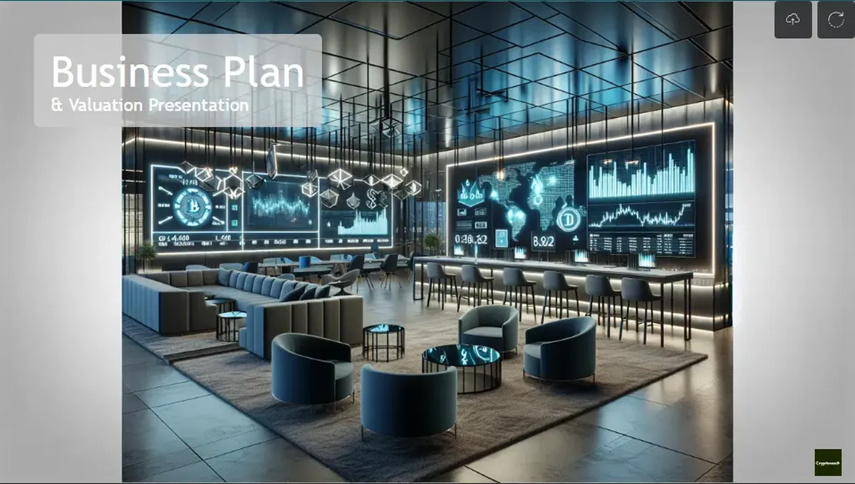 crypto business plan template cover