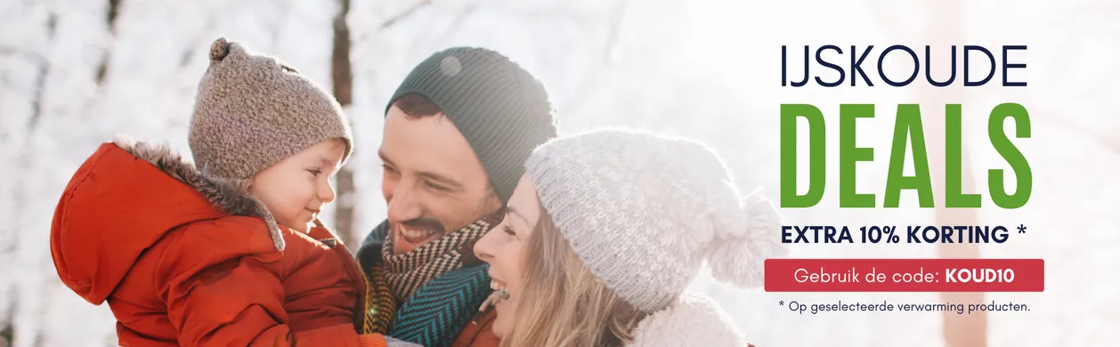 Ijskoude Deals -10% op verwarming winter deals code
