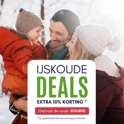 Ijskoude Deals -10% op verwarming winter deals code