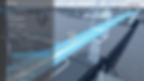 Standbild eines anklickbaren Videos. Wir sehen den Screenshot einer komplexen Simulation, die die Beulsicherheit einer Hängebrücke analysiert. Oben rechts steht ein Logo: smartBRIDGE Hamburg