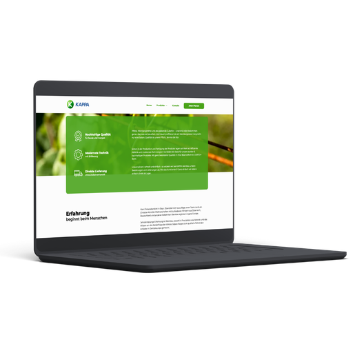 KAPPA Website mockup