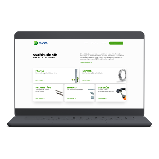 KAPPA Website mockup