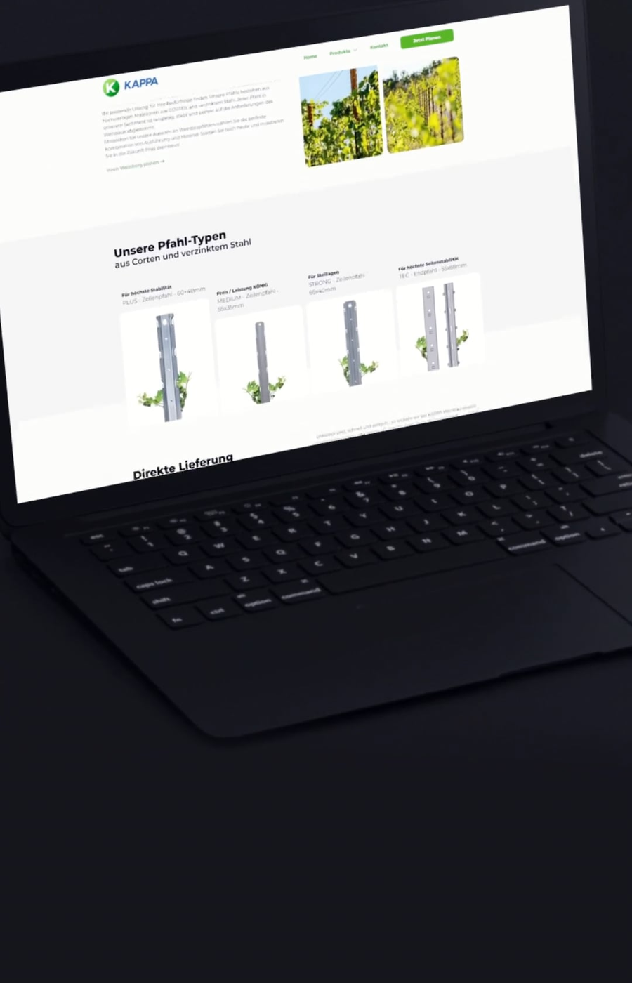 KAPPA Website mockup