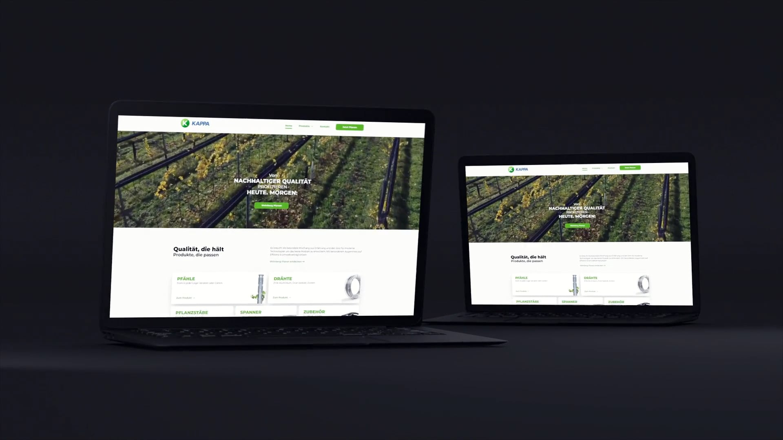 KAPPA Website mockup