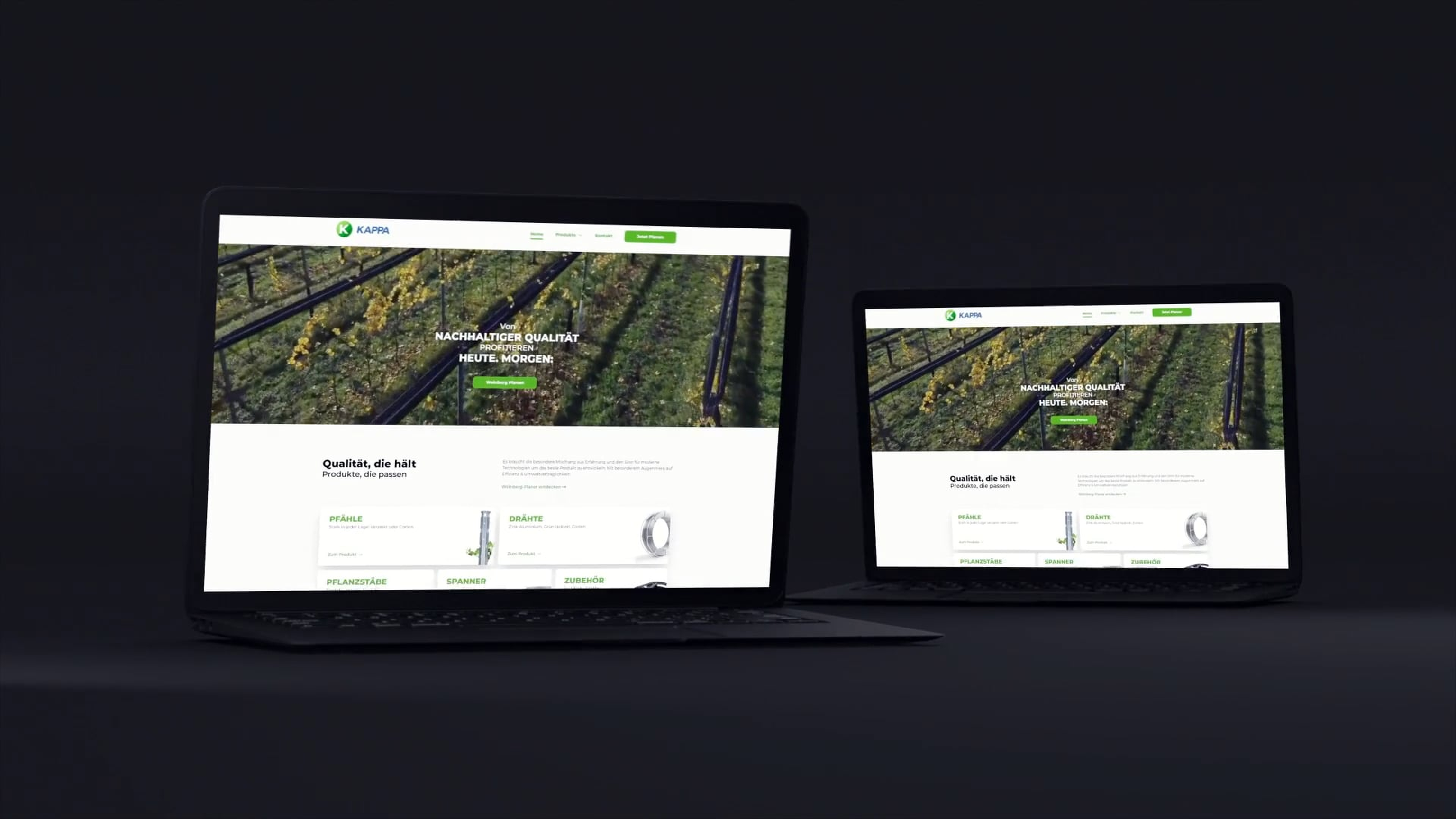 KAPPA Website mockup