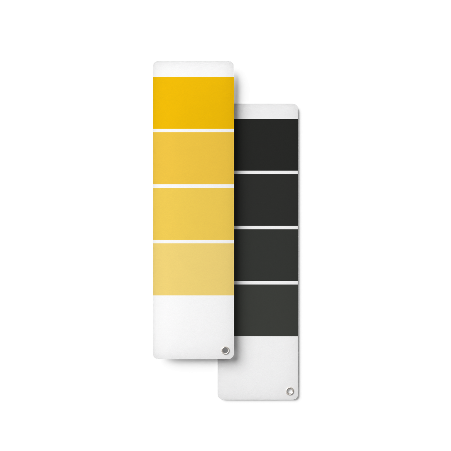 Farbpaletten in Gelb und Dunkelgrau
