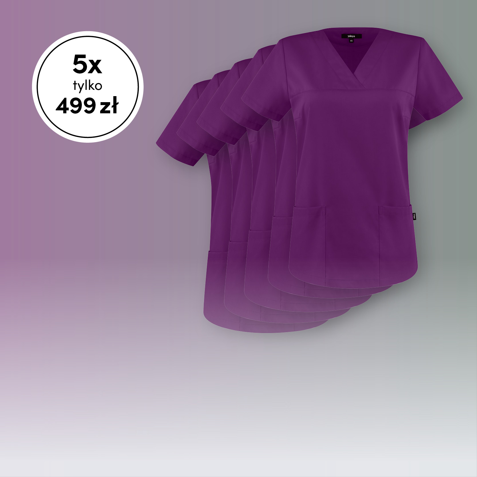  Vier Personen stehen nebeneinander in Arbeitskleidung von 7days