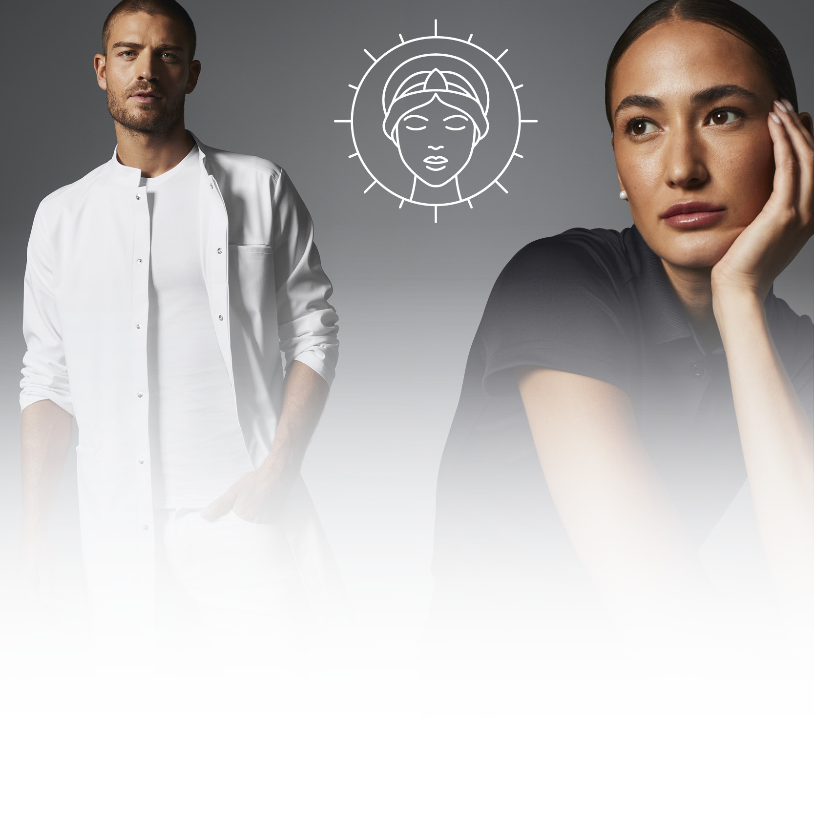 Zwei Models in der Designer-Kollektion SELECTION von 7days