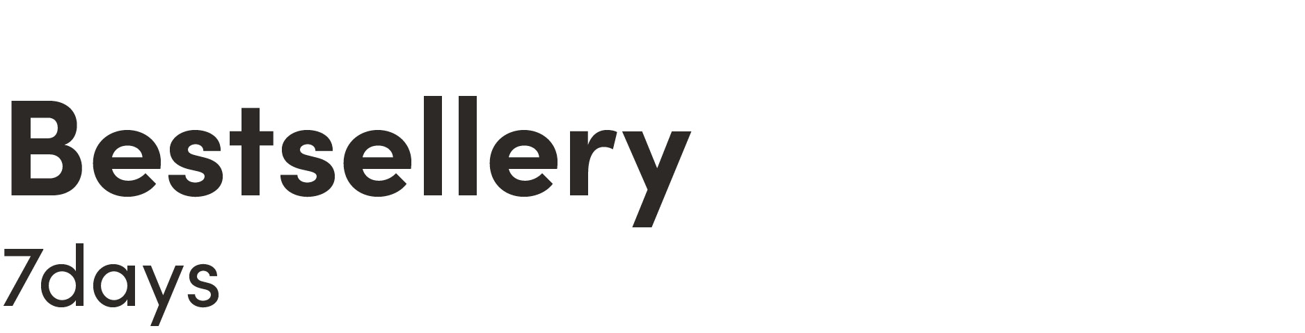 Schriftzug: "7days Bestseller: Ihre Favoriten auf einen Blick"