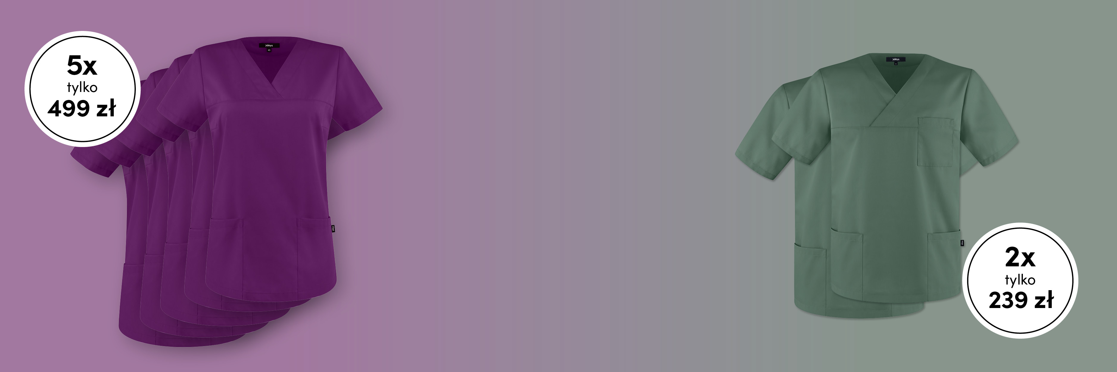  Vier Personen stehen nebeneinander in Arbeitskleidung von 7days