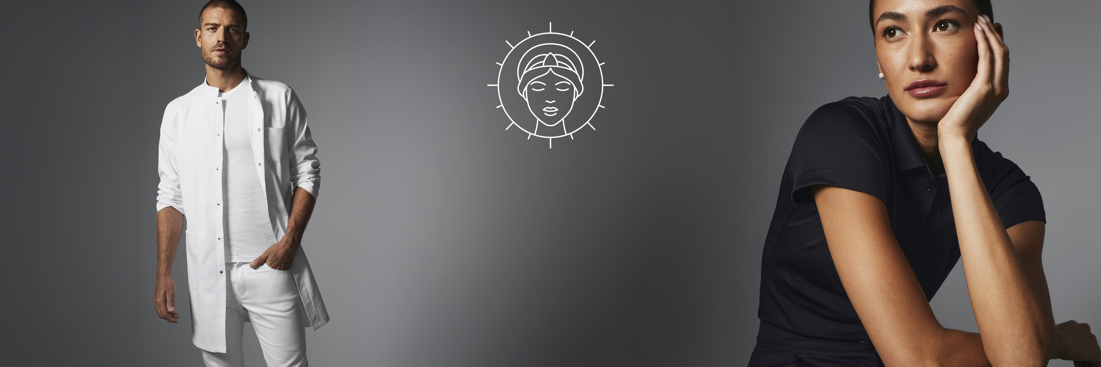 Zwei Models in der Designer-Kollektion SELECTION von 7days