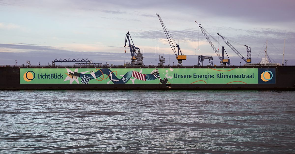 LichtBlick Dock 11 Klimaneutraal Kampagne