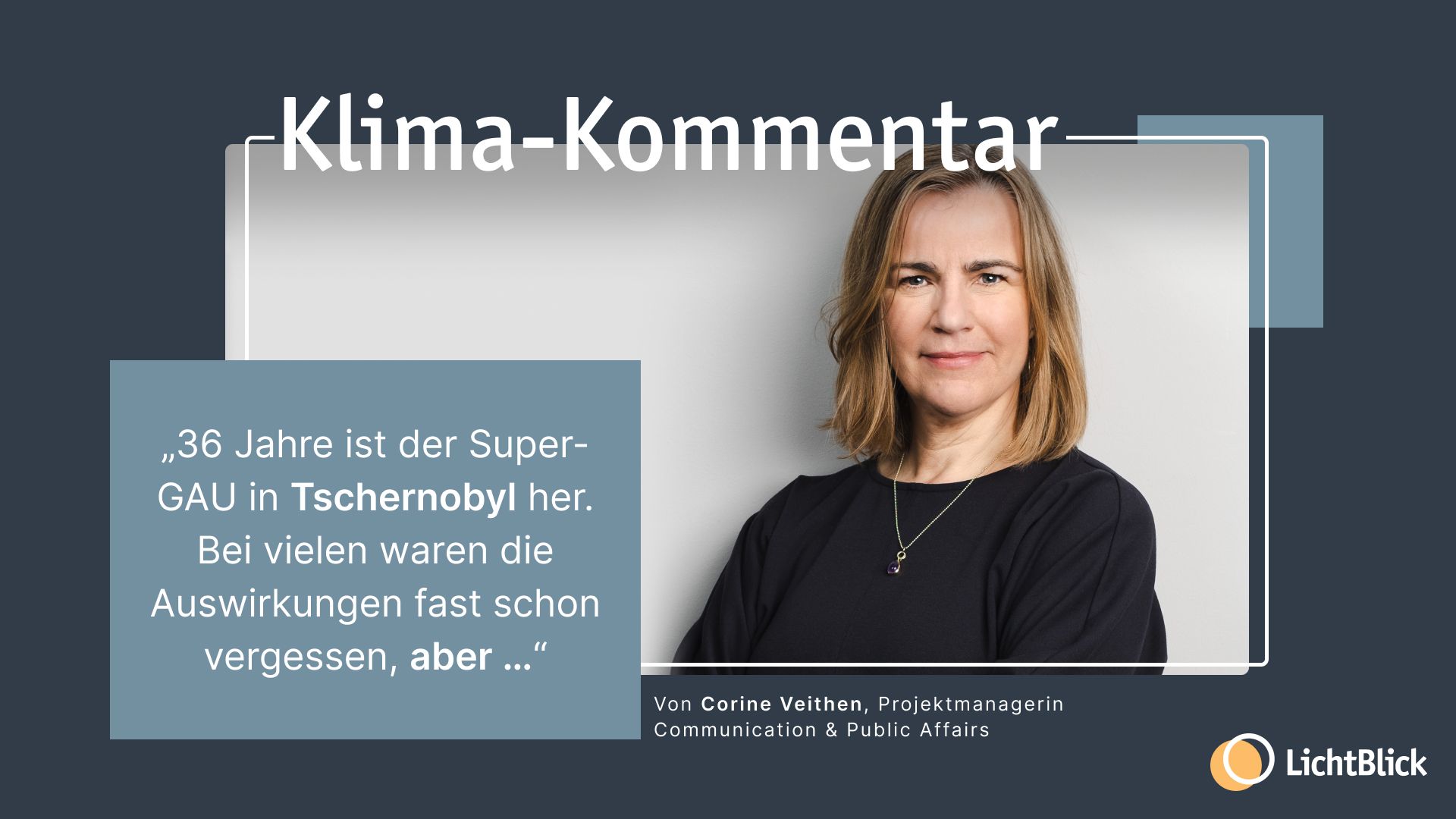 Klima-Kommentar Tschernobyl
