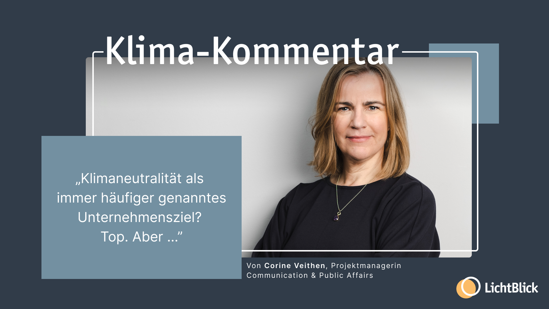 Klimaneutralität als Unternehmensziel