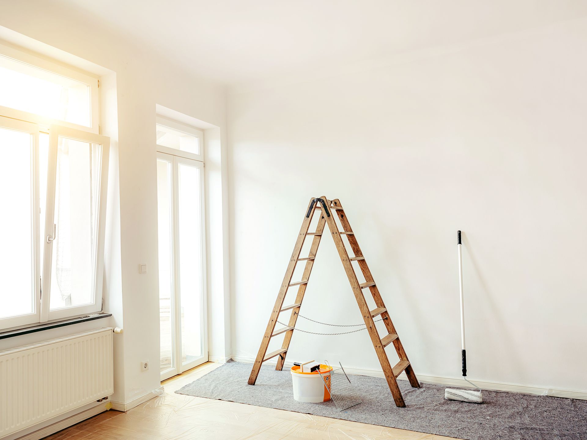 leere Wohnung streichen