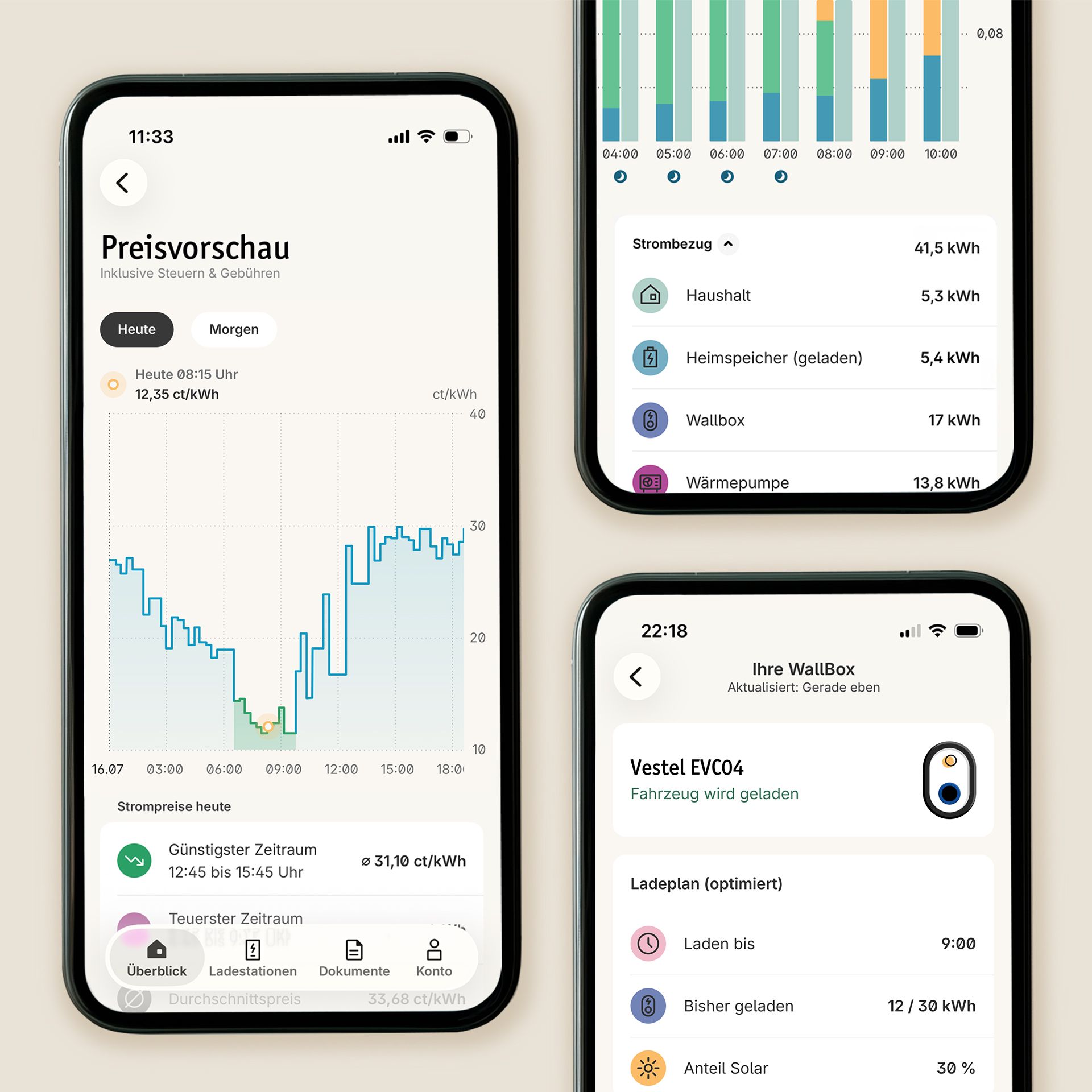 LichtBlick App Screen StromWallet und Smart Charging
