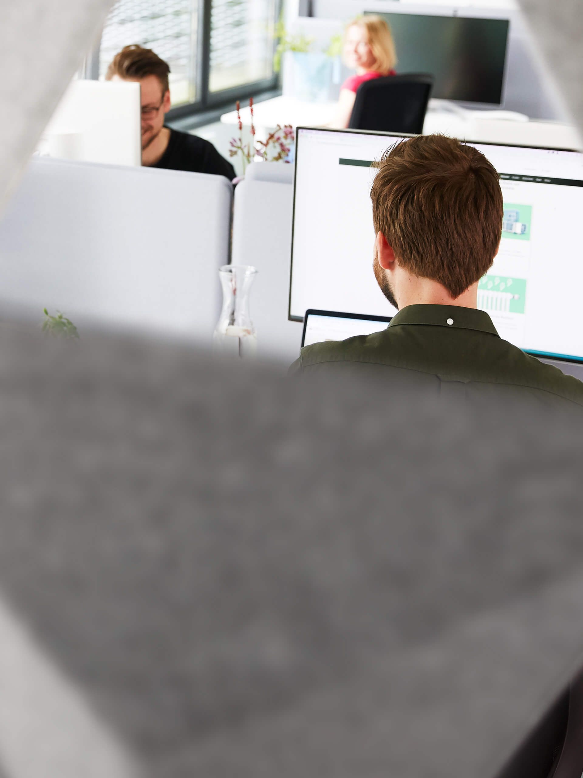 Mitarbeiter im Büro