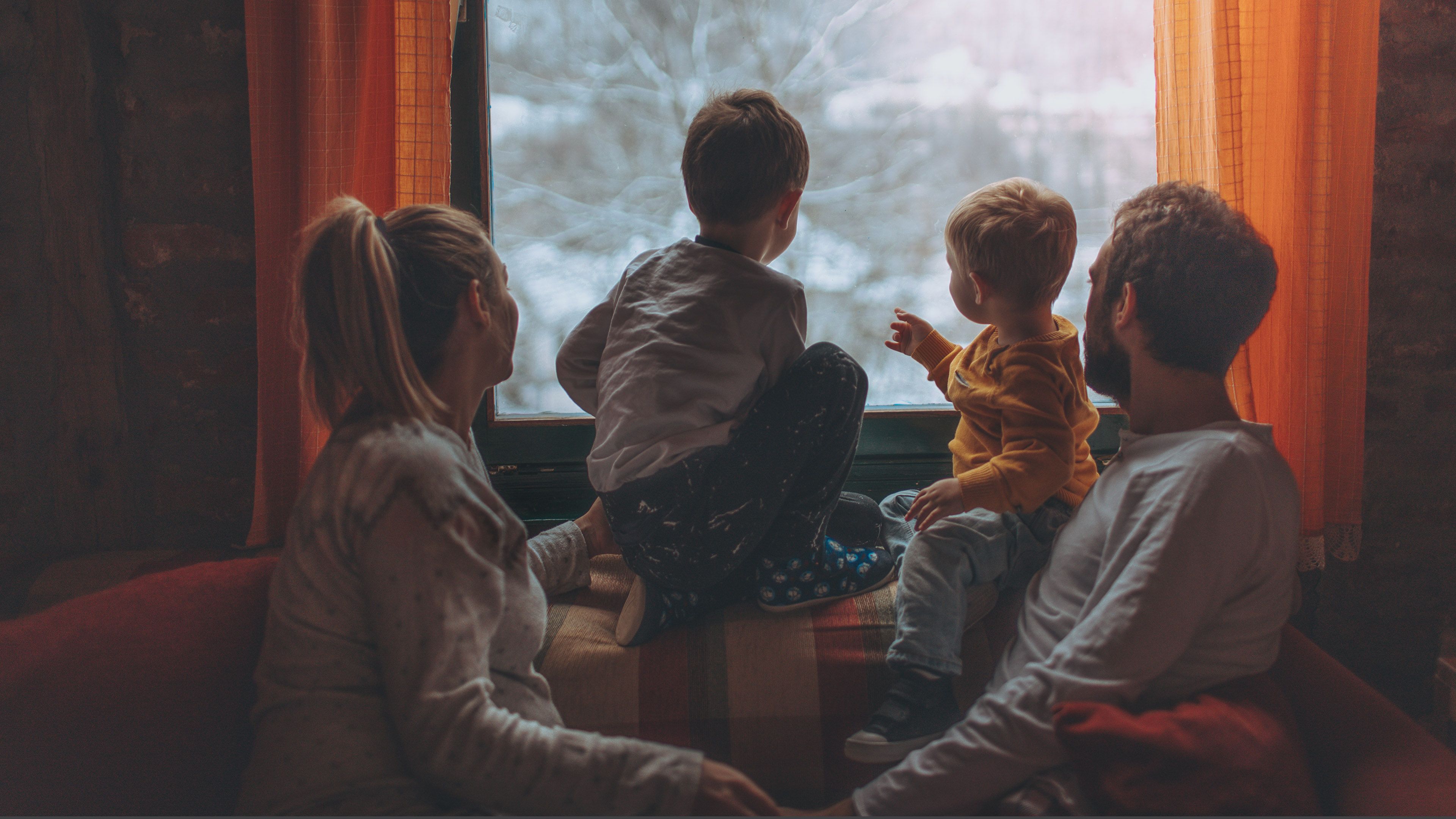 Familie zusammen