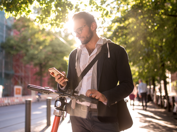 Zwei Frauen begruessen sich bei den Landungsbruecken in Hamburg