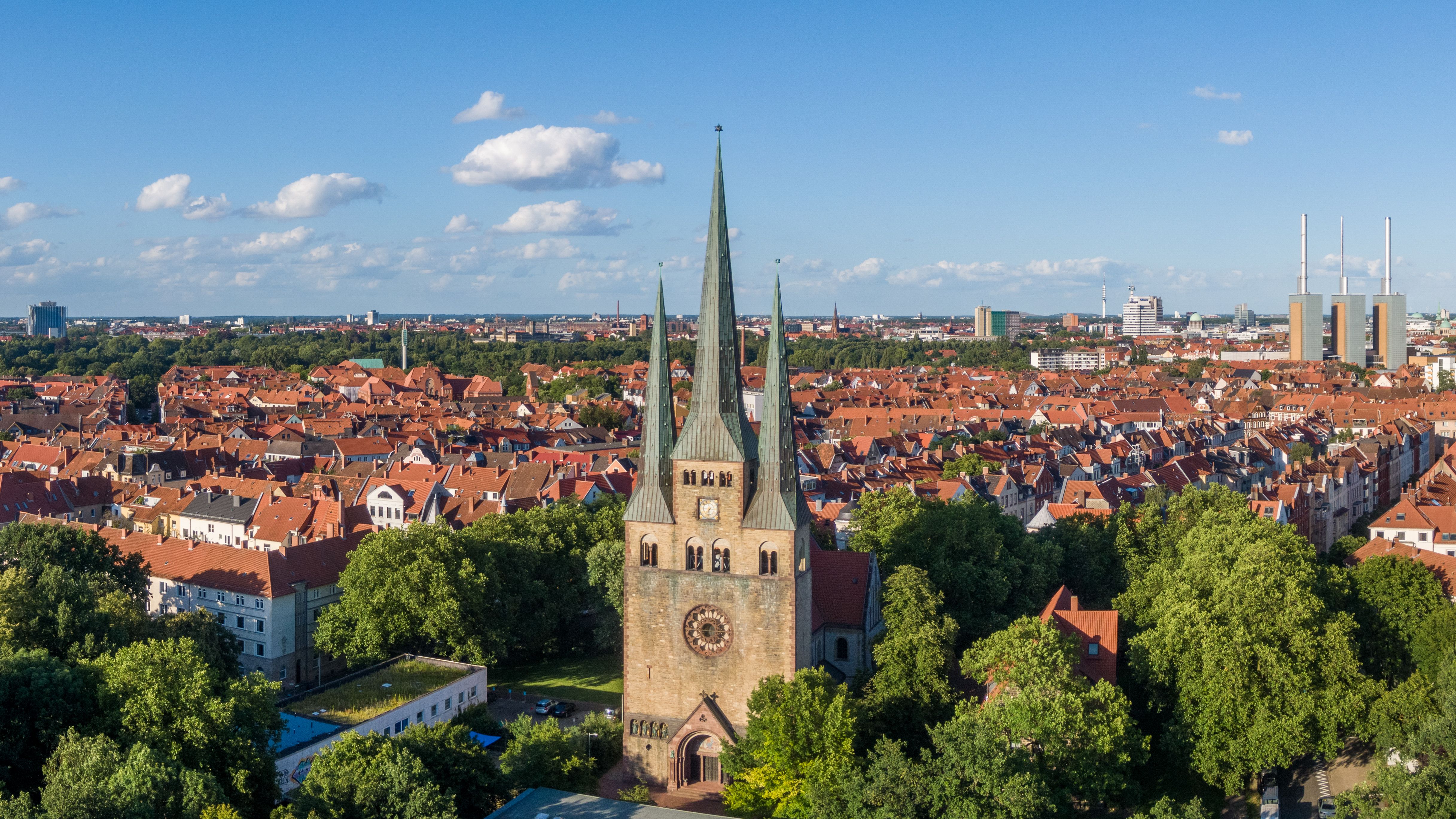 Skyline von Hannover von oben