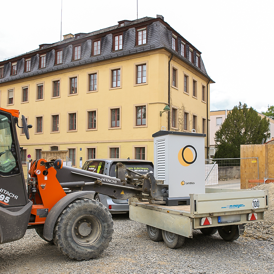 LichtBlick Flexicharger Pro auf Bagger