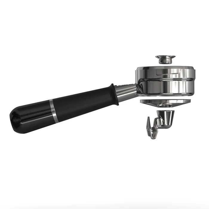 Portafilter transforming from naked to spouted