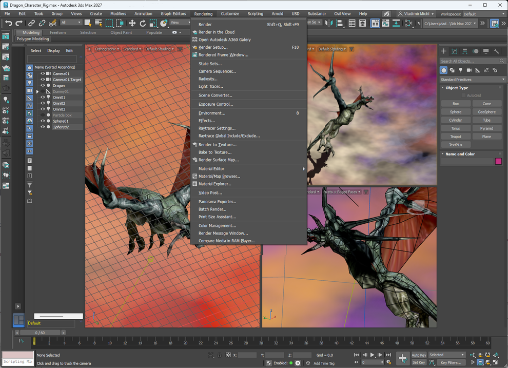 Autodesk 3ds Max - application screen, UI