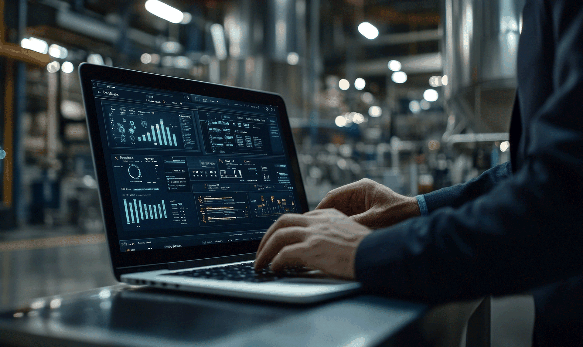 Personne analysant les données produits