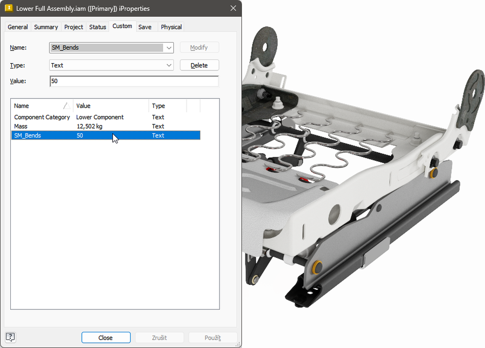 A dialog box interface in T4I plugin